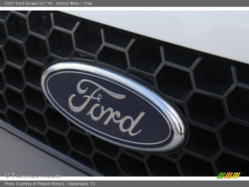 Oxford White / Gray 2007 Ford Escape XLT V6