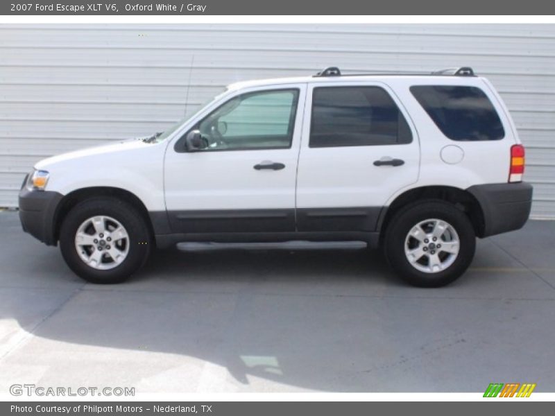 Oxford White / Gray 2007 Ford Escape XLT V6