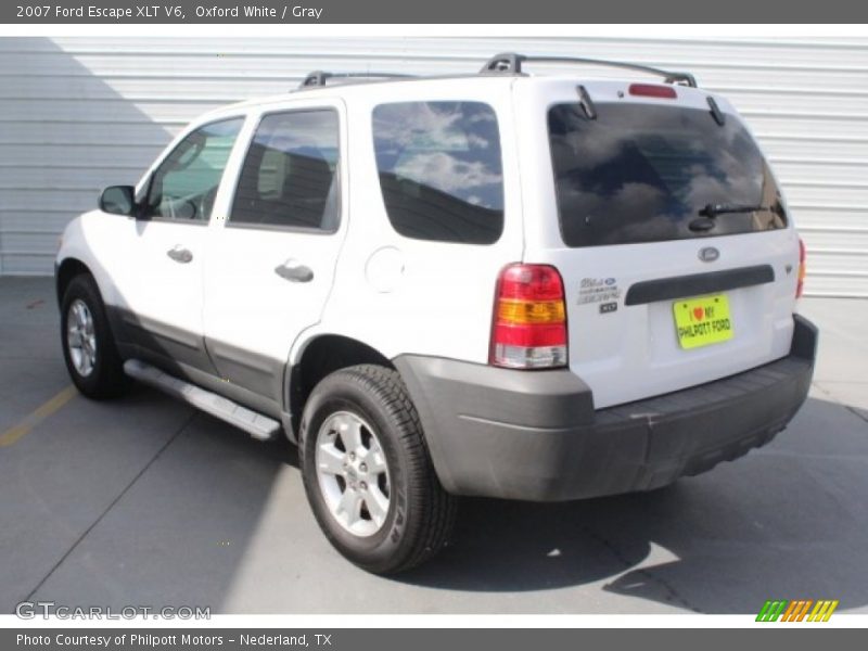 Oxford White / Gray 2007 Ford Escape XLT V6