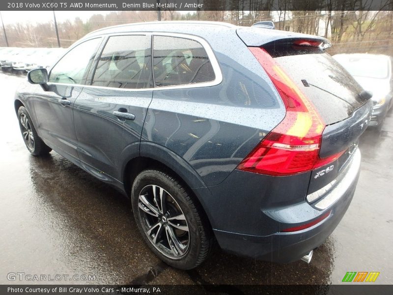 Denim Blue Metallic / Amber 2018 Volvo XC60 T5 AWD Momentum