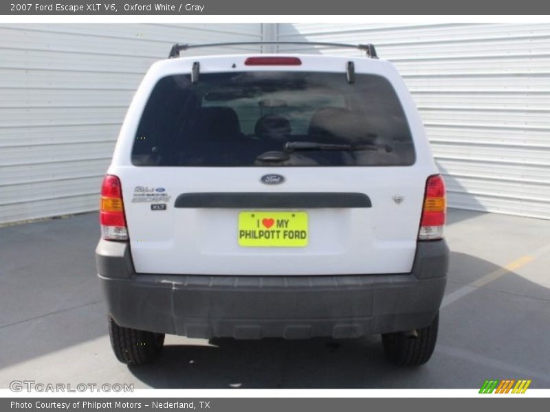 Oxford White / Gray 2007 Ford Escape XLT V6