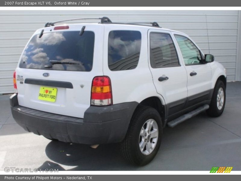 Oxford White / Gray 2007 Ford Escape XLT V6