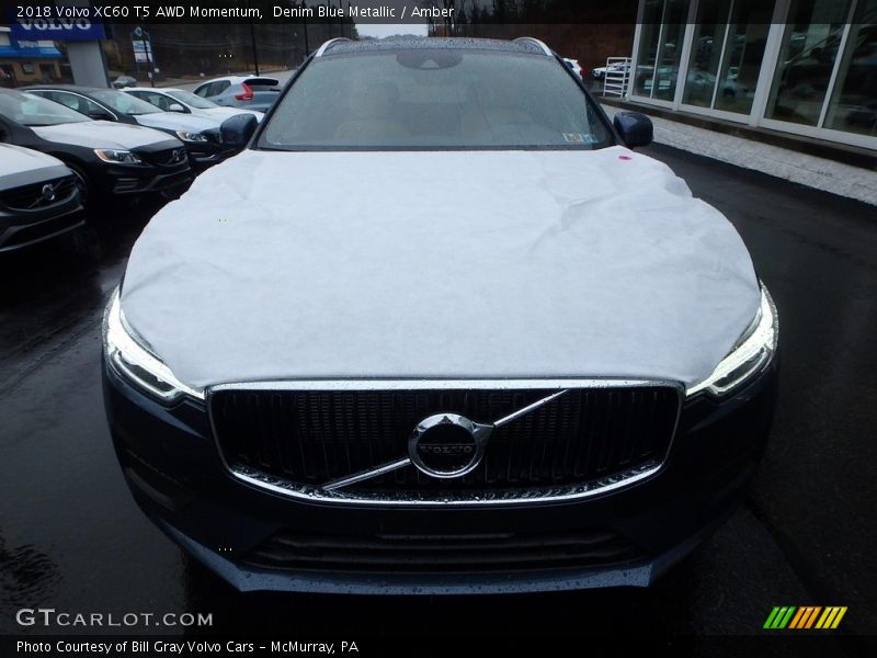 Denim Blue Metallic / Amber 2018 Volvo XC60 T5 AWD Momentum