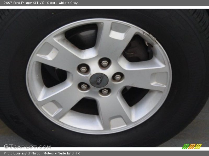 Oxford White / Gray 2007 Ford Escape XLT V6