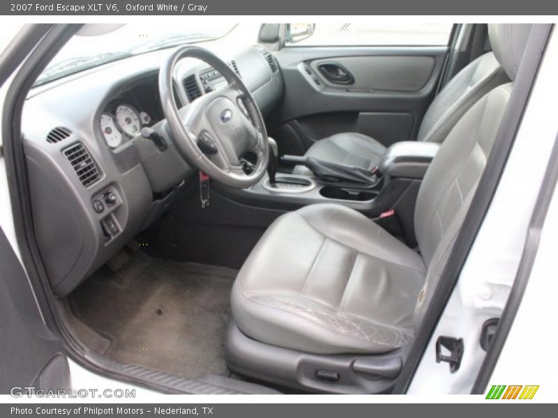 Oxford White / Gray 2007 Ford Escape XLT V6