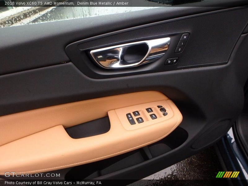 Denim Blue Metallic / Amber 2018 Volvo XC60 T5 AWD Momentum