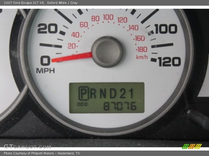 Oxford White / Gray 2007 Ford Escape XLT V6