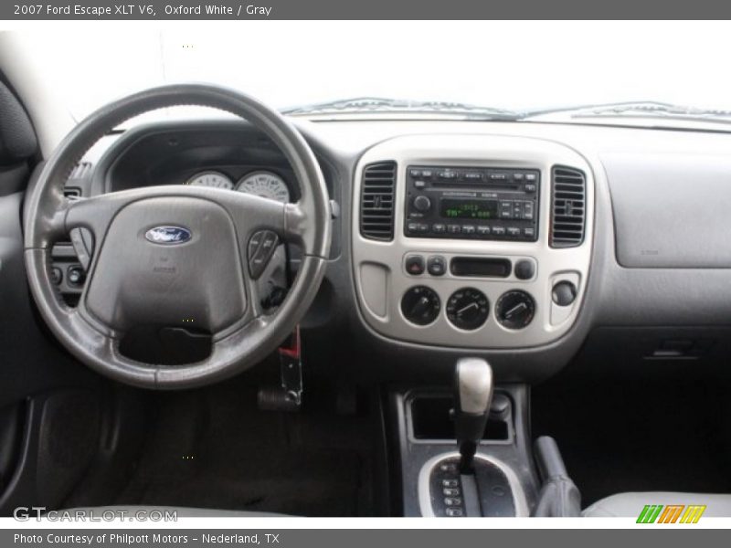Oxford White / Gray 2007 Ford Escape XLT V6