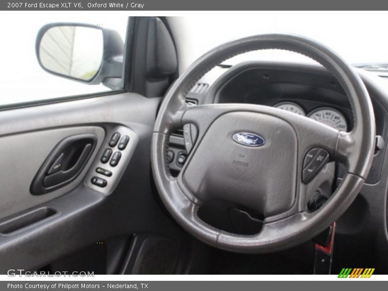 Oxford White / Gray 2007 Ford Escape XLT V6