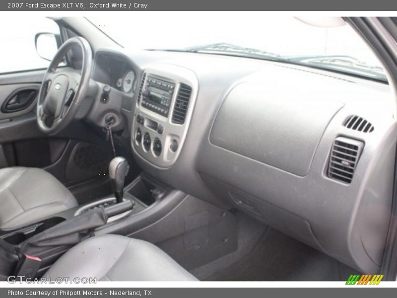 Oxford White / Gray 2007 Ford Escape XLT V6