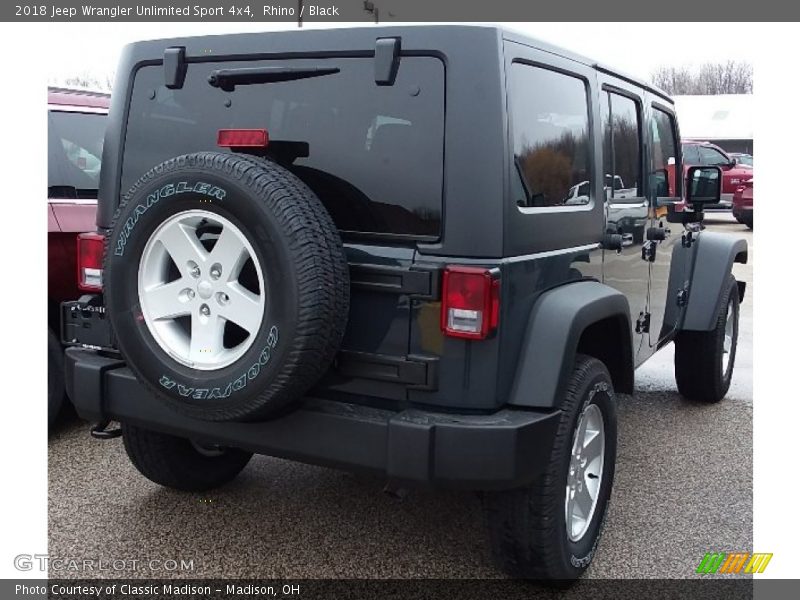 Rhino / Black 2018 Jeep Wrangler Unlimited Sport 4x4