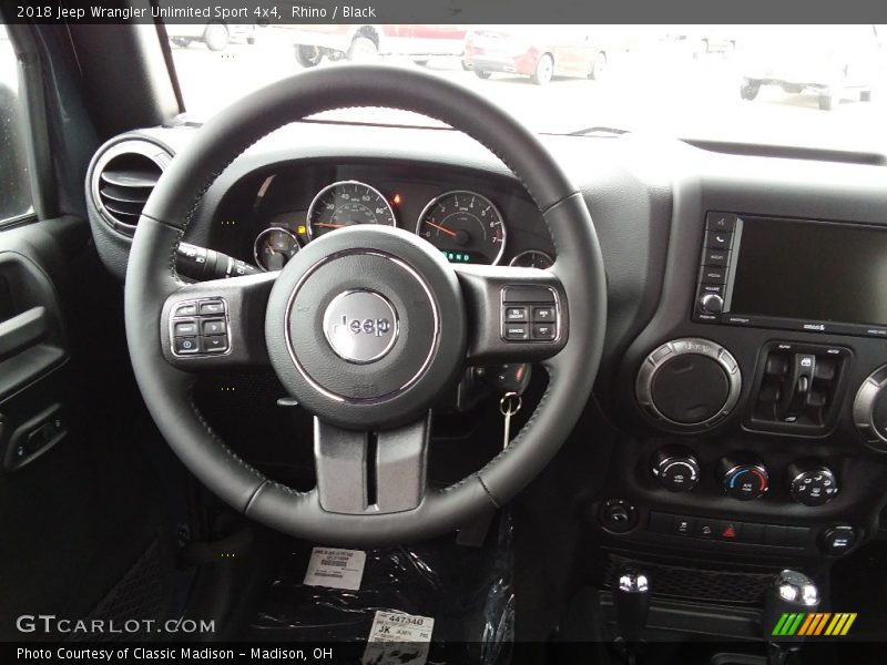 Rhino / Black 2018 Jeep Wrangler Unlimited Sport 4x4