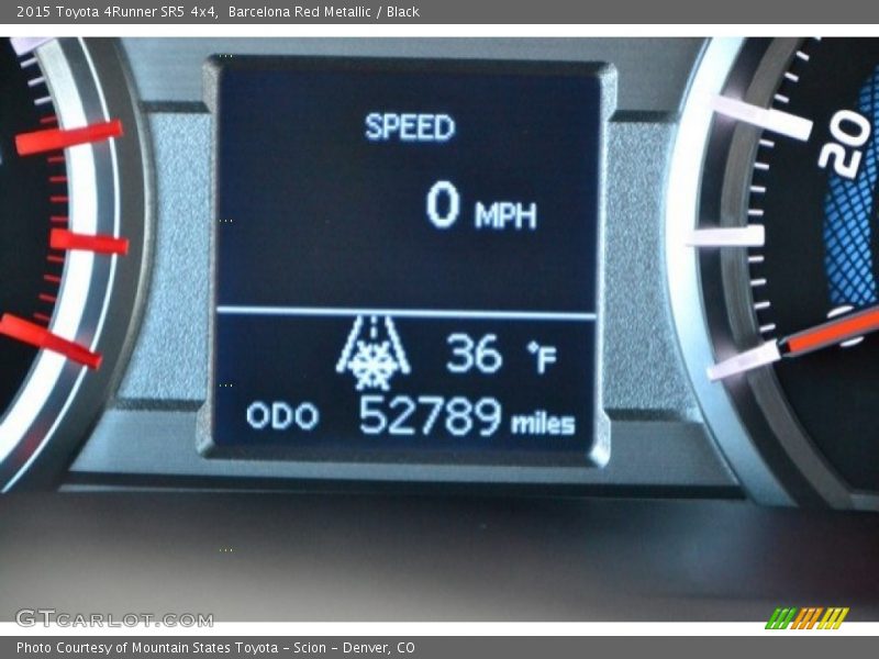 Barcelona Red Metallic / Black 2015 Toyota 4Runner SR5 4x4