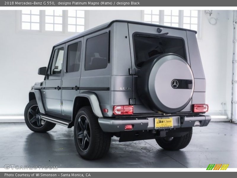 designo Platinum Magno (Matte) / designo Black 2018 Mercedes-Benz G 550