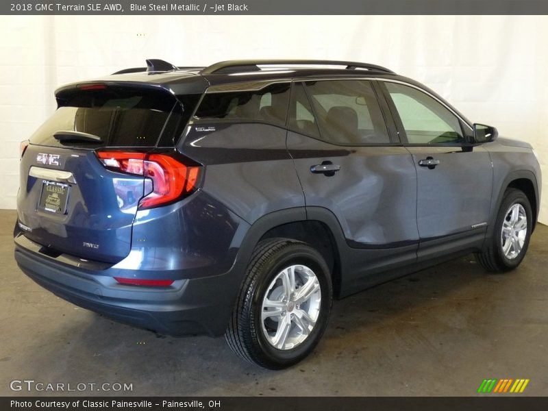 Blue Steel Metallic / ­Jet Black 2018 GMC Terrain SLE AWD