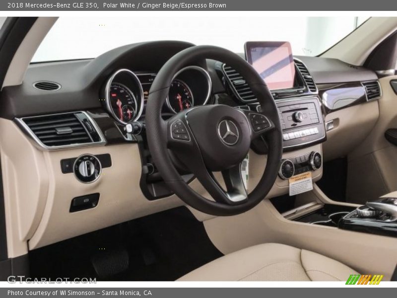 Polar White / Ginger Beige/Espresso Brown 2018 Mercedes-Benz GLE 350