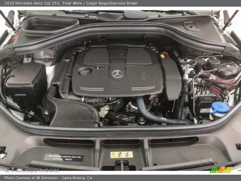 Polar White / Ginger Beige/Espresso Brown 2018 Mercedes-Benz GLE 350