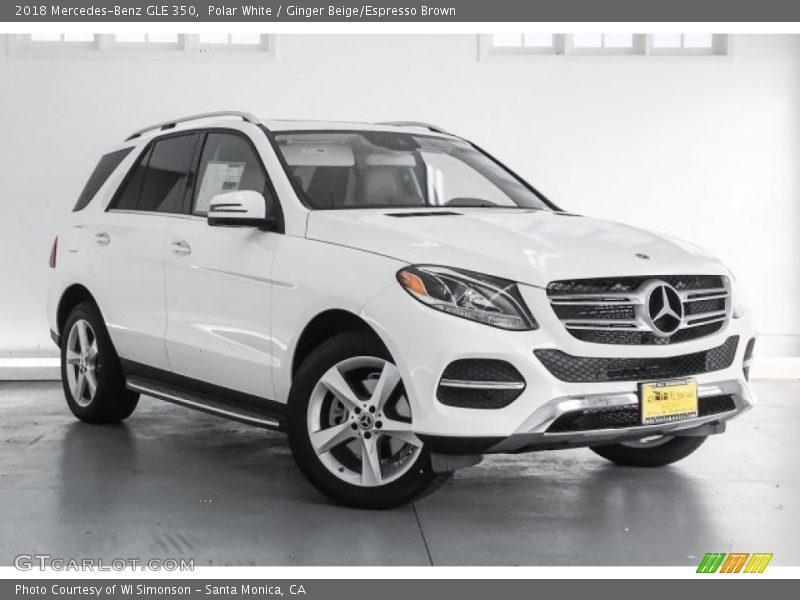 Polar White / Ginger Beige/Espresso Brown 2018 Mercedes-Benz GLE 350