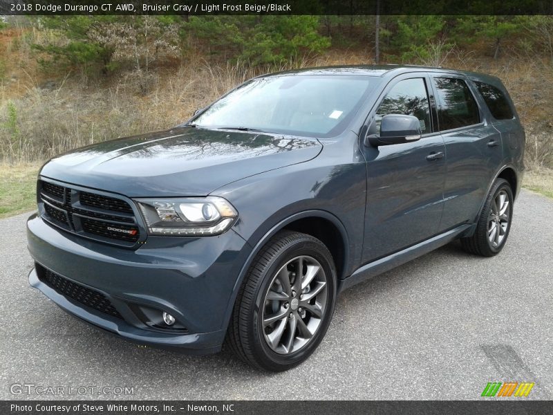 Bruiser Gray / Light Frost Beige/Black 2018 Dodge Durango GT AWD