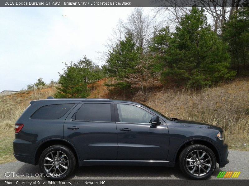 Bruiser Gray / Light Frost Beige/Black 2018 Dodge Durango GT AWD