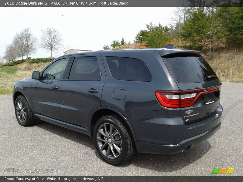 Bruiser Gray / Light Frost Beige/Black 2018 Dodge Durango GT AWD