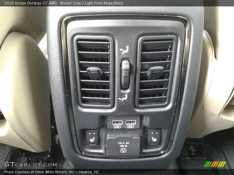 Bruiser Gray / Light Frost Beige/Black 2018 Dodge Durango GT AWD