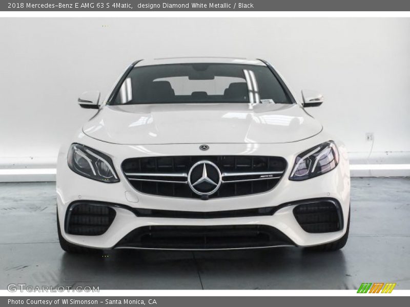 designo Diamond White Metallic / Black 2018 Mercedes-Benz E AMG 63 S 4Matic
