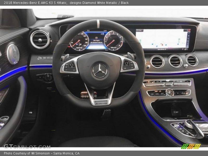 designo Diamond White Metallic / Black 2018 Mercedes-Benz E AMG 63 S 4Matic