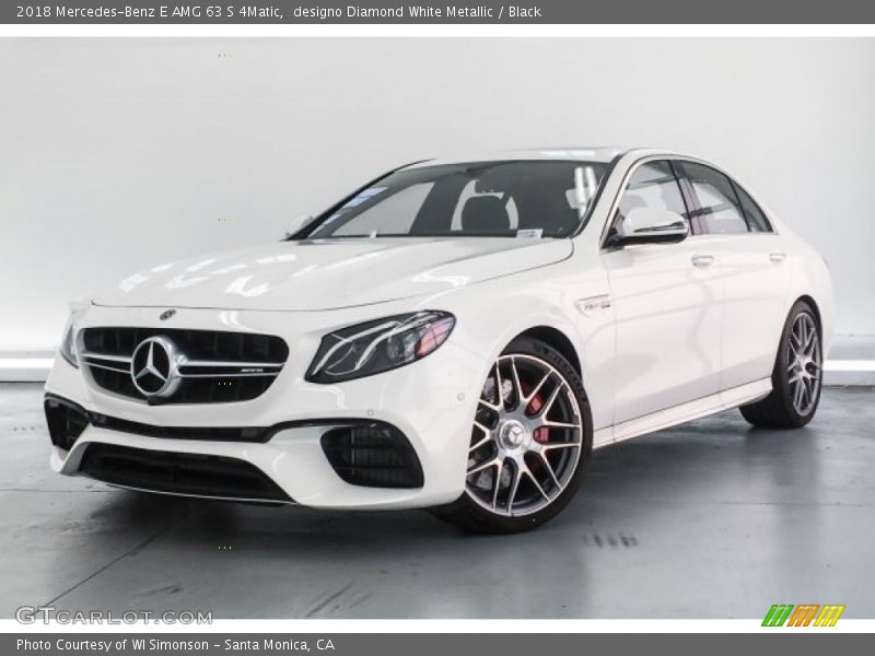 designo Diamond White Metallic / Black 2018 Mercedes-Benz E AMG 63 S 4Matic