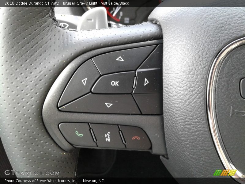 Bruiser Gray / Light Frost Beige/Black 2018 Dodge Durango GT AWD