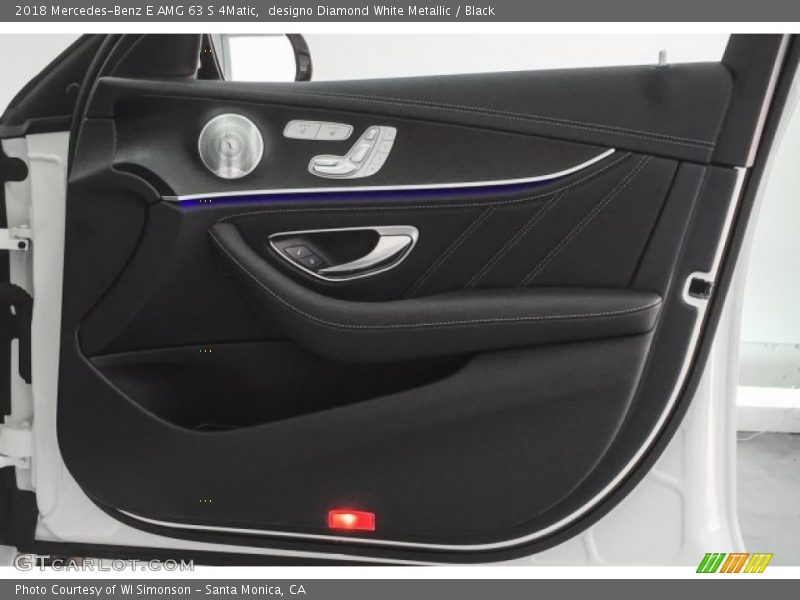 designo Diamond White Metallic / Black 2018 Mercedes-Benz E AMG 63 S 4Matic