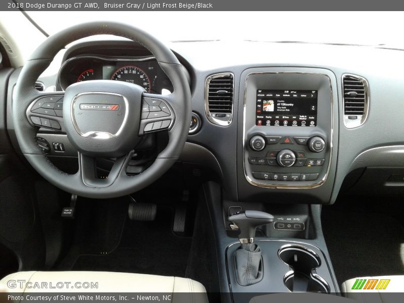 Bruiser Gray / Light Frost Beige/Black 2018 Dodge Durango GT AWD