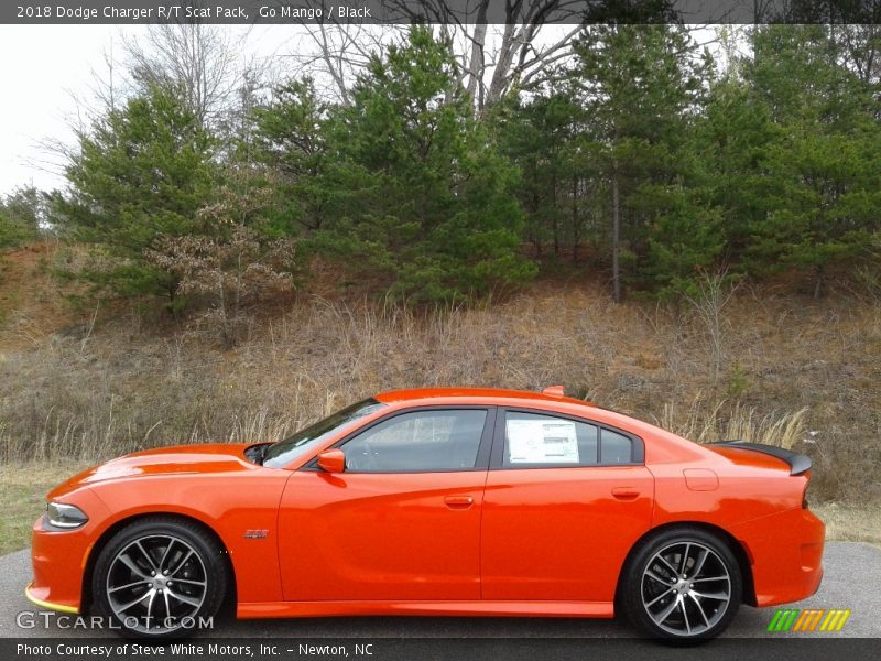 Go Mango / Black 2018 Dodge Charger R/T Scat Pack