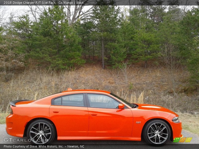 Go Mango / Black 2018 Dodge Charger R/T Scat Pack