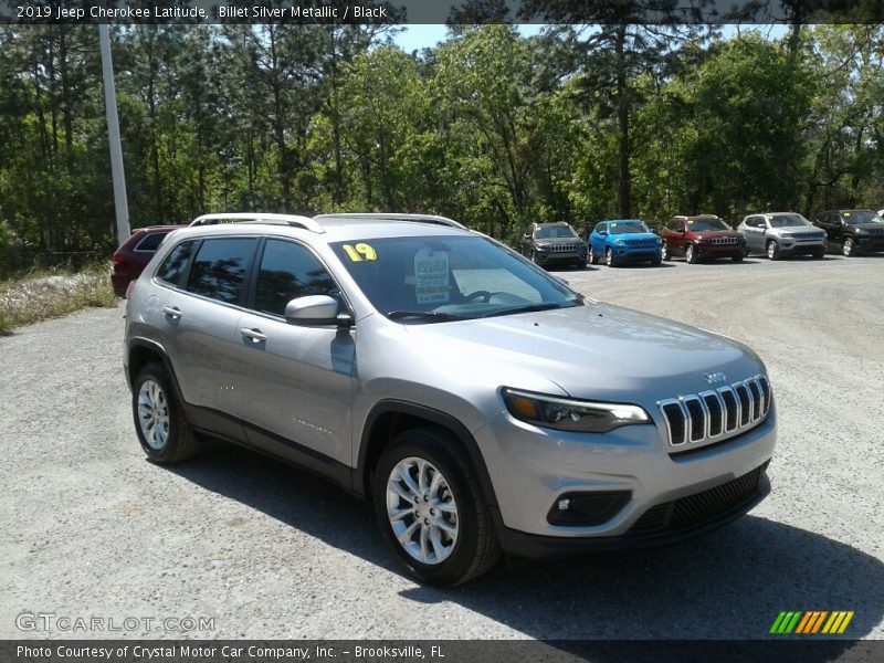 Billet Silver Metallic / Black 2019 Jeep Cherokee Latitude