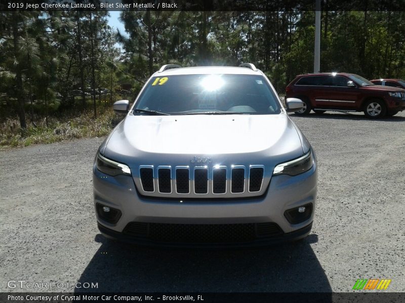 Billet Silver Metallic / Black 2019 Jeep Cherokee Latitude