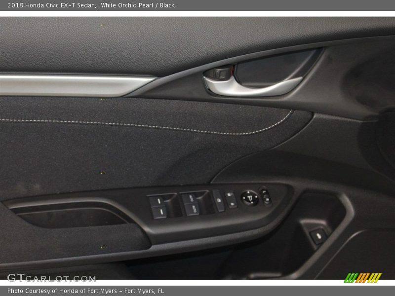 White Orchid Pearl / Black 2018 Honda Civic EX-T Sedan