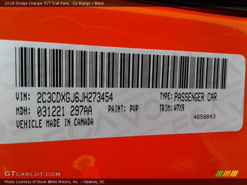 Go Mango / Black 2018 Dodge Charger R/T Scat Pack