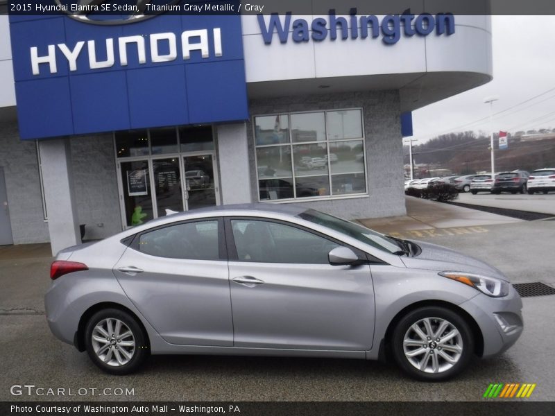 Titanium Gray Metallic / Gray 2015 Hyundai Elantra SE Sedan