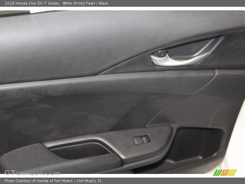 White Orchid Pearl / Black 2018 Honda Civic EX-T Sedan