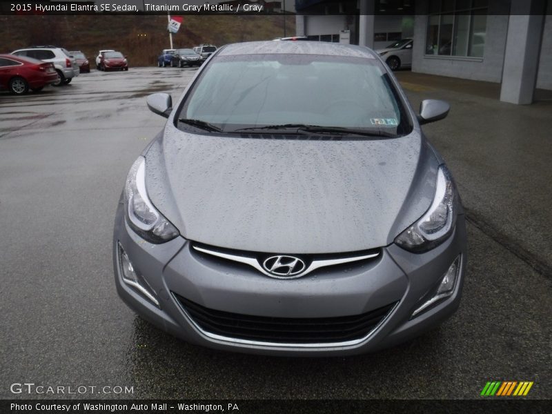 Titanium Gray Metallic / Gray 2015 Hyundai Elantra SE Sedan