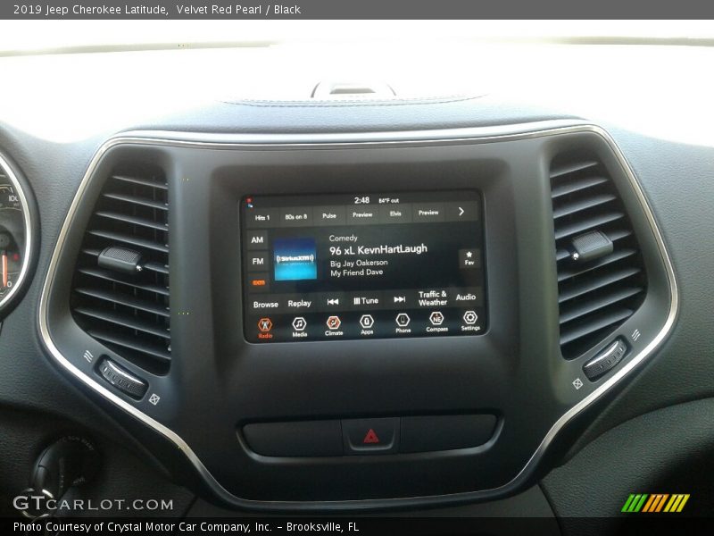 Velvet Red Pearl / Black 2019 Jeep Cherokee Latitude