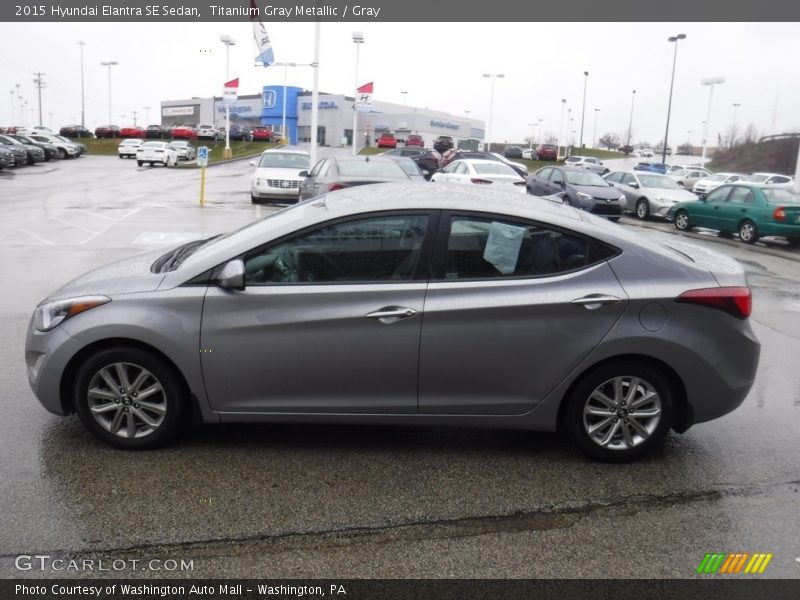 Titanium Gray Metallic / Gray 2015 Hyundai Elantra SE Sedan