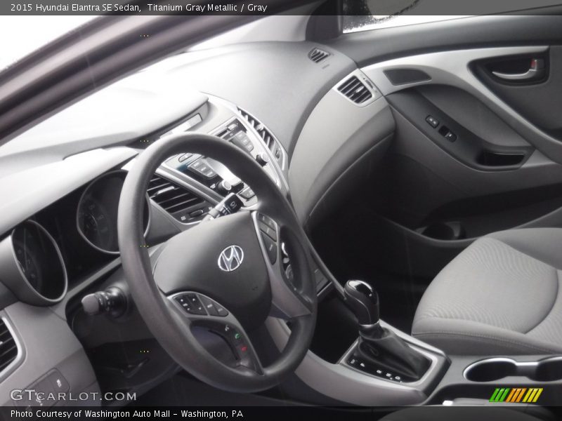 Titanium Gray Metallic / Gray 2015 Hyundai Elantra SE Sedan