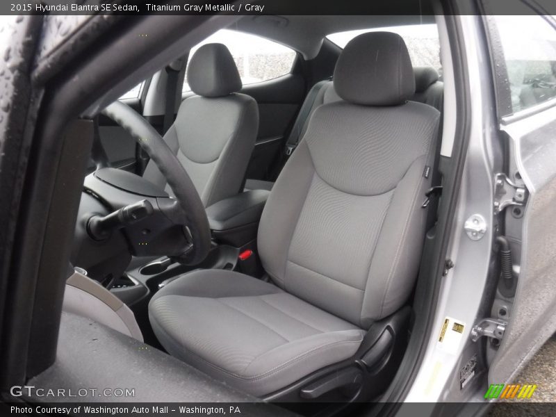 Titanium Gray Metallic / Gray 2015 Hyundai Elantra SE Sedan