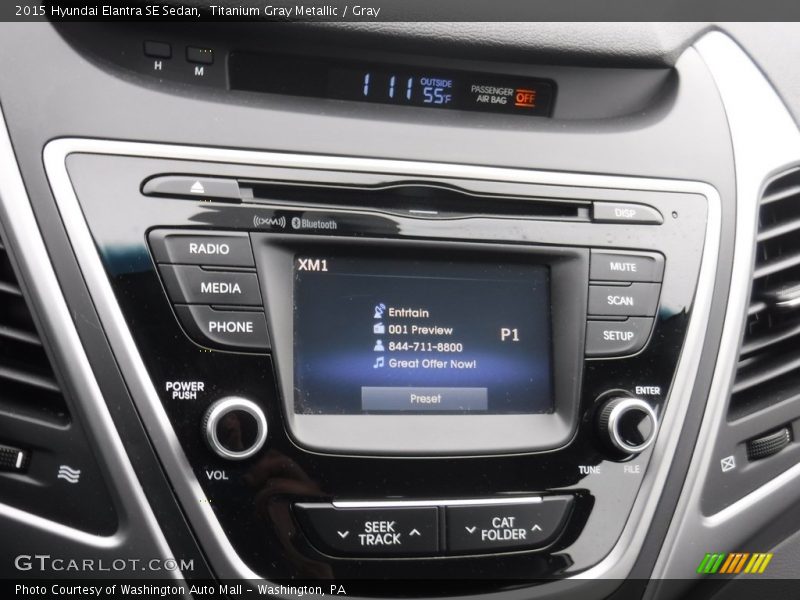 Titanium Gray Metallic / Gray 2015 Hyundai Elantra SE Sedan