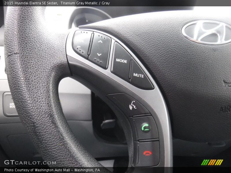 Titanium Gray Metallic / Gray 2015 Hyundai Elantra SE Sedan