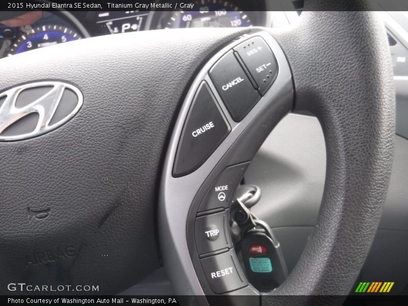 Titanium Gray Metallic / Gray 2015 Hyundai Elantra SE Sedan