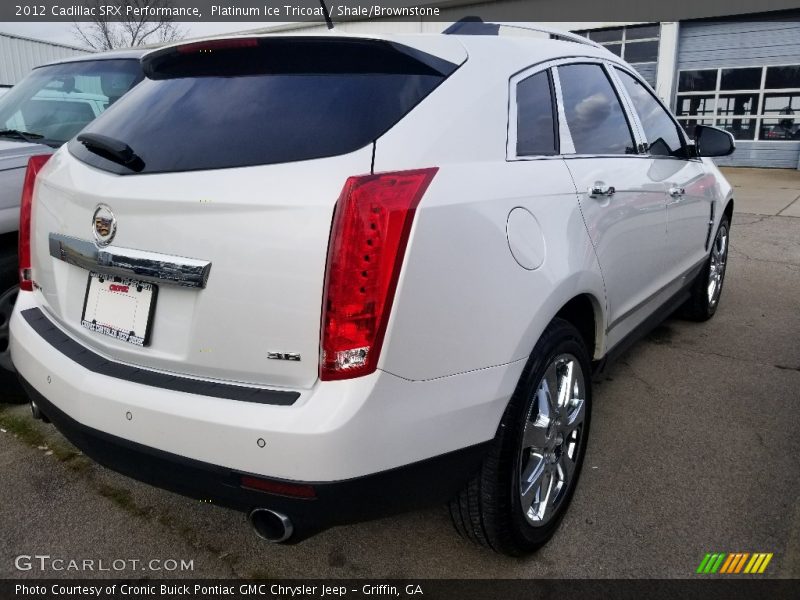 Platinum Ice Tricoat / Shale/Brownstone 2012 Cadillac SRX Performance