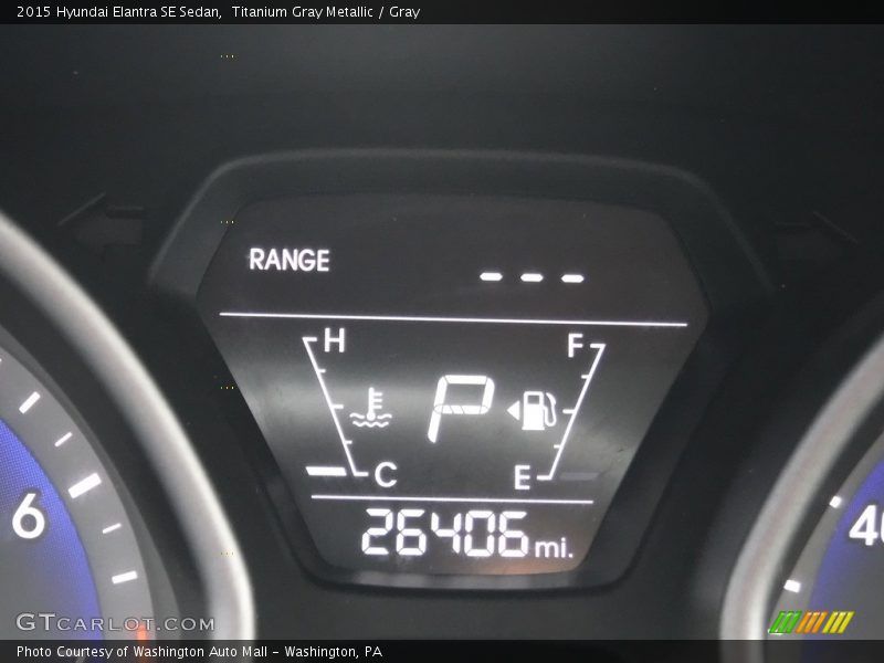 Titanium Gray Metallic / Gray 2015 Hyundai Elantra SE Sedan